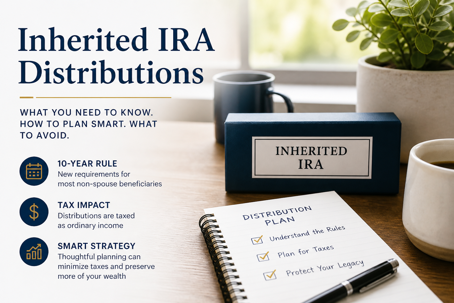 Inherited IRA Distributions — what you need to know, how to plan smart, what to avoid